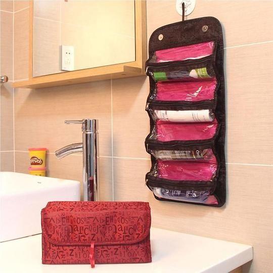 Functional Hanging Cosmetic Bag