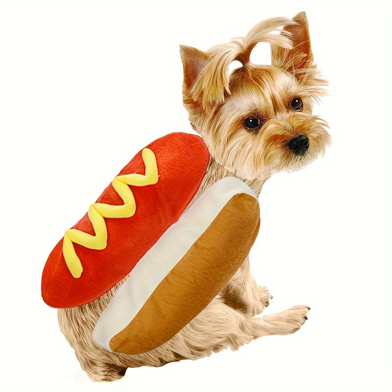 Funny Plush Dog Halloween Costume – Hot Dog Design