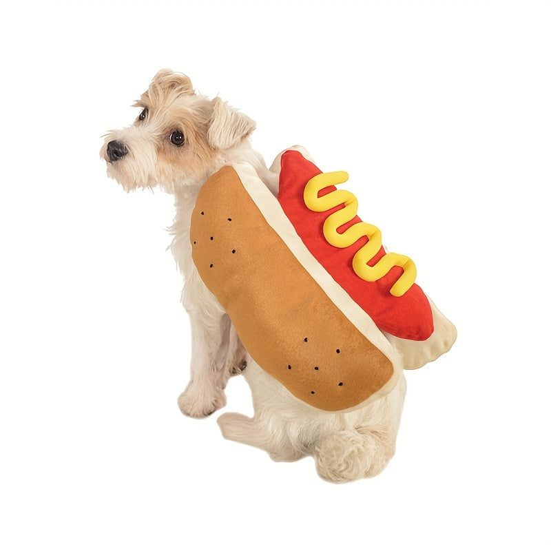 Funny Plush Dog Halloween Costume – Hot Dog Design