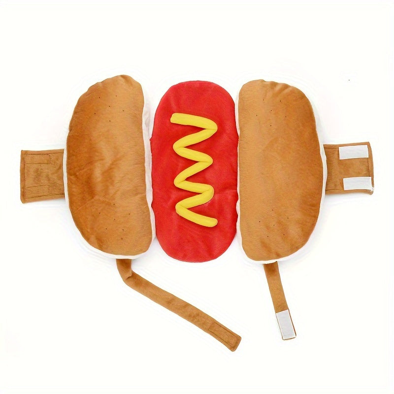 Funny Plush Dog Halloween Costume – Hot Dog Design