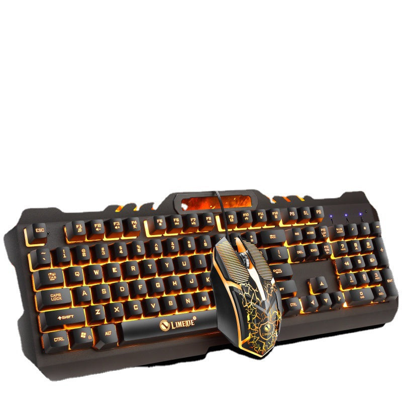 Gaming Keyboard with Integrated Smartphone Stand and RGB Synchronization