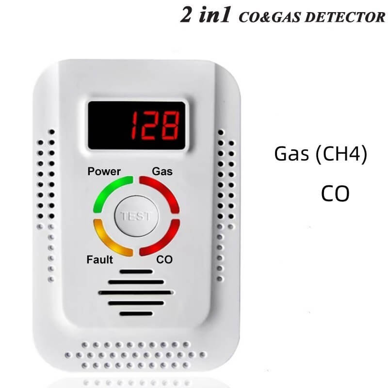 Gas Leak & Carbon Monoxide Detector Alarm for Home