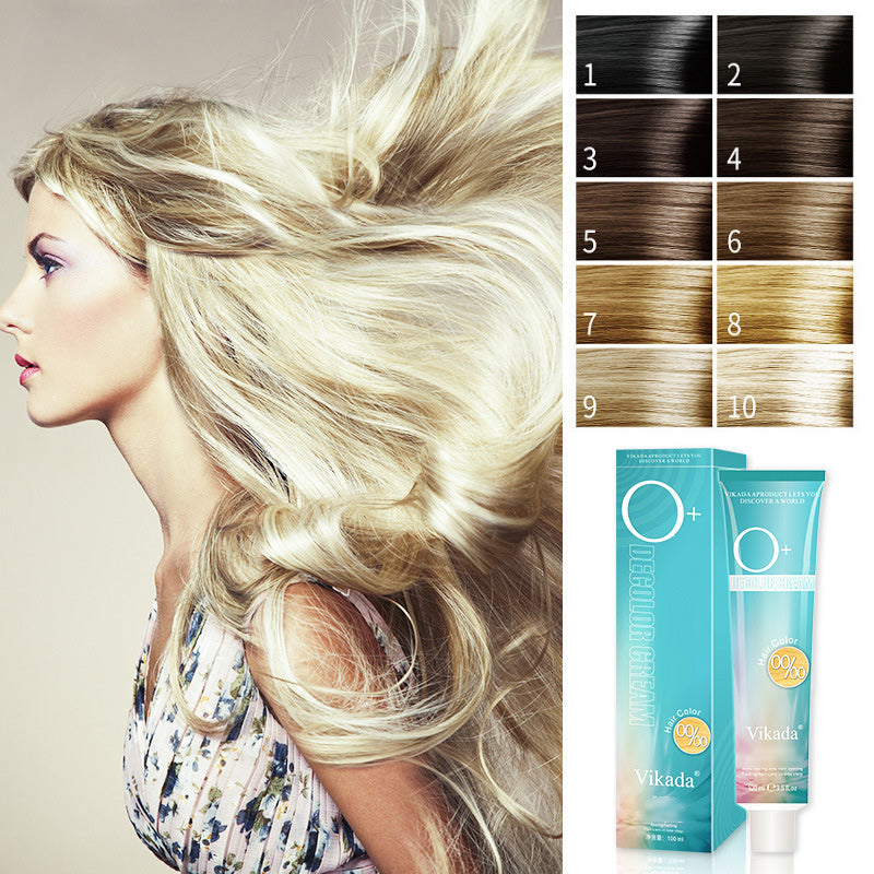 Gentle lightening hair bleach