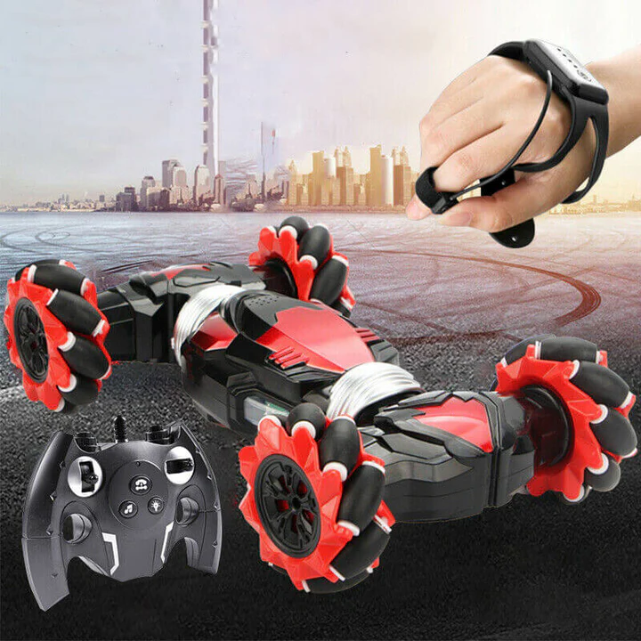 Gesture Control Stunt Car with Remote and Watch Controller