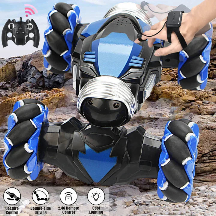 Gesture Control Stunt Car with Remote and Watch Controller