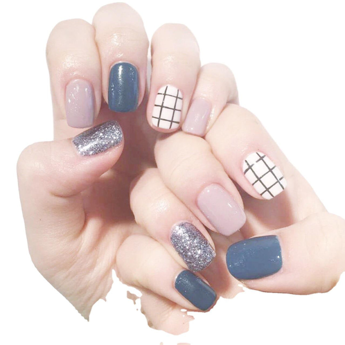 Glamorous Artistic Press-On Nails