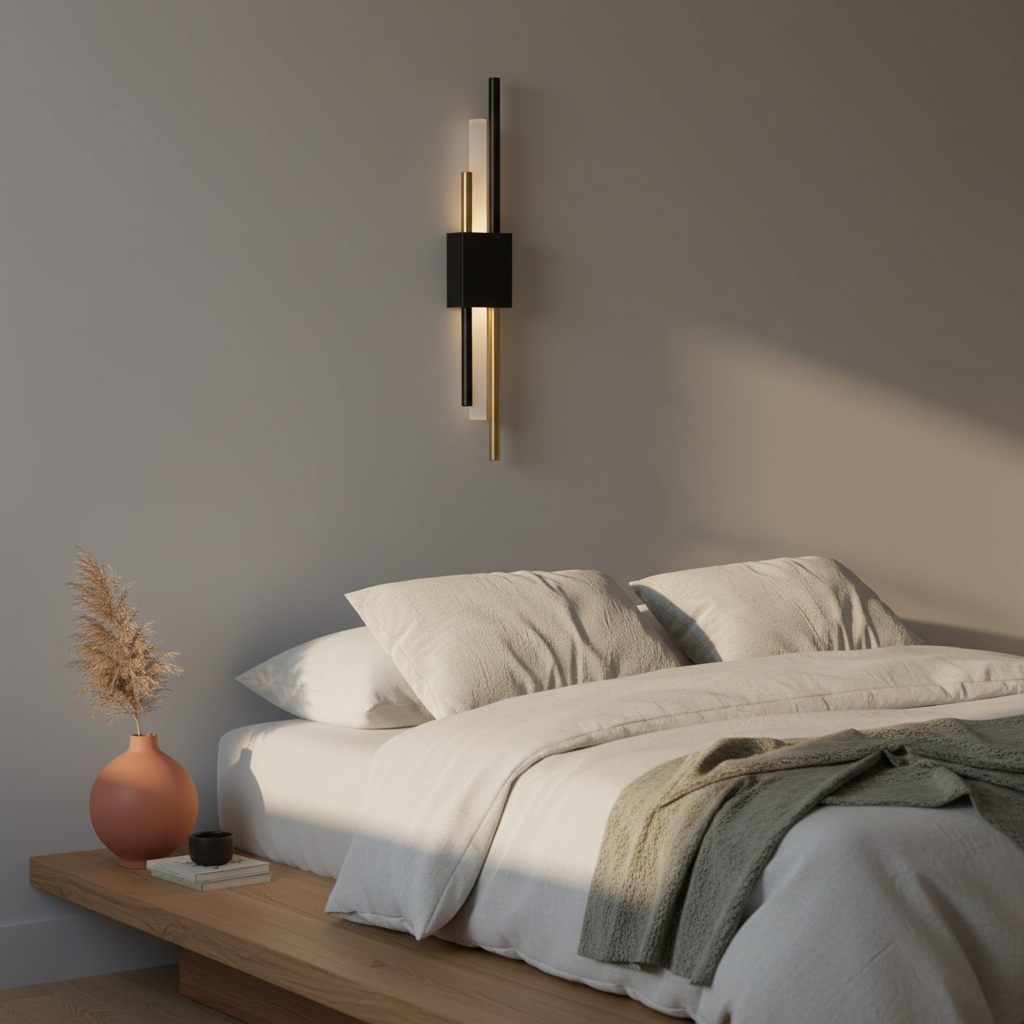 Glitch Wall Light Sconce | Dimmable LED Wall Lamp with Touch Control and Remote