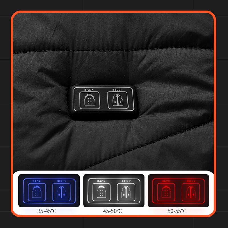 Graphene Heated Vest with 13 Heating Zones