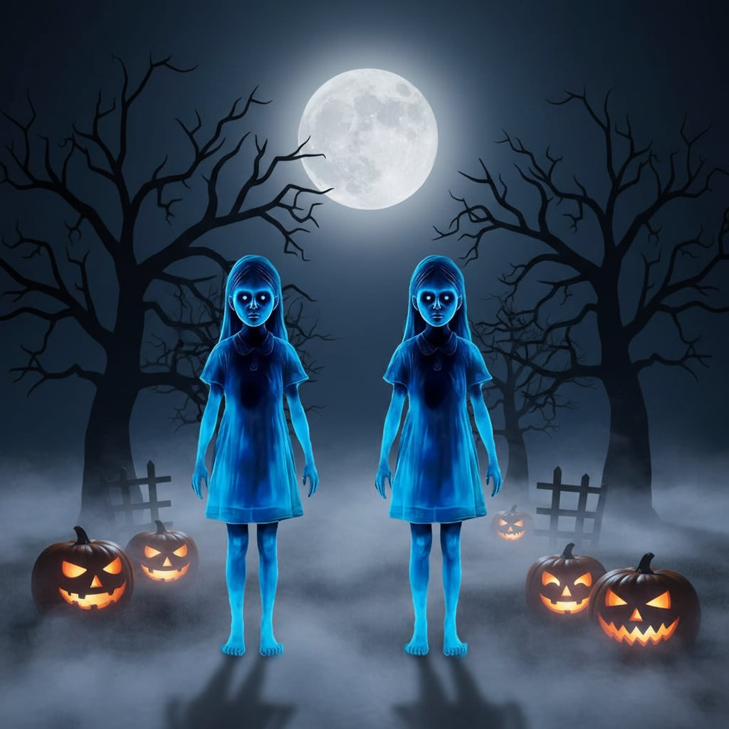 Halloween Glowing Ghost Yard Decoration with LED Eyes and Motion Sensor
