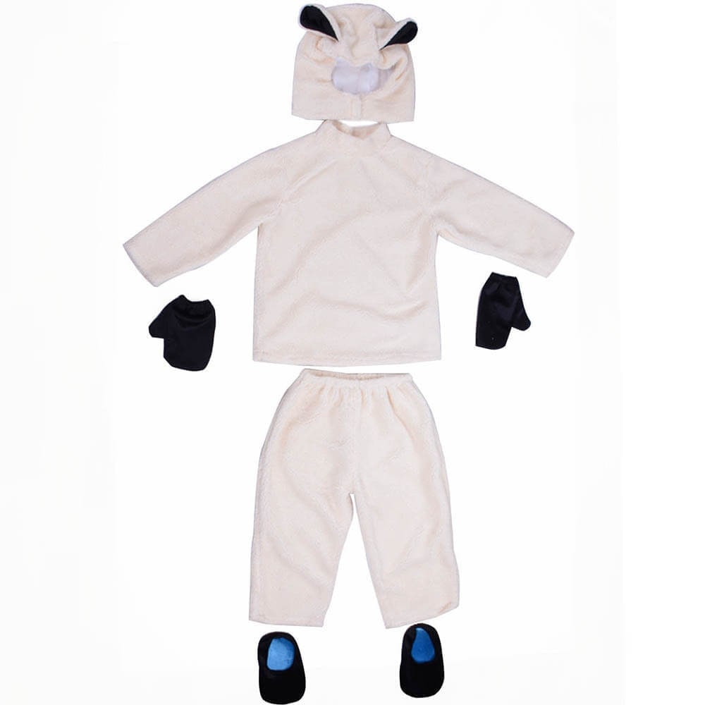 Halloween Kids' Plush Animal Costume with Hood and Mittens