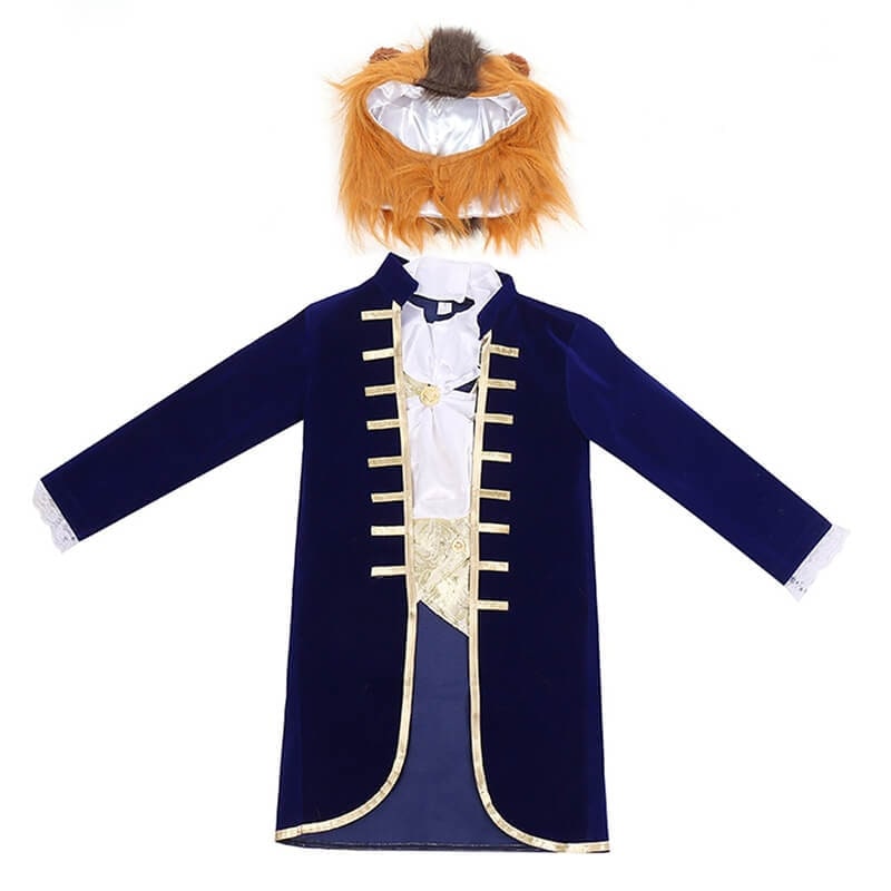 Halloween Kids' Plush Animal Costume with Hood and Mittens