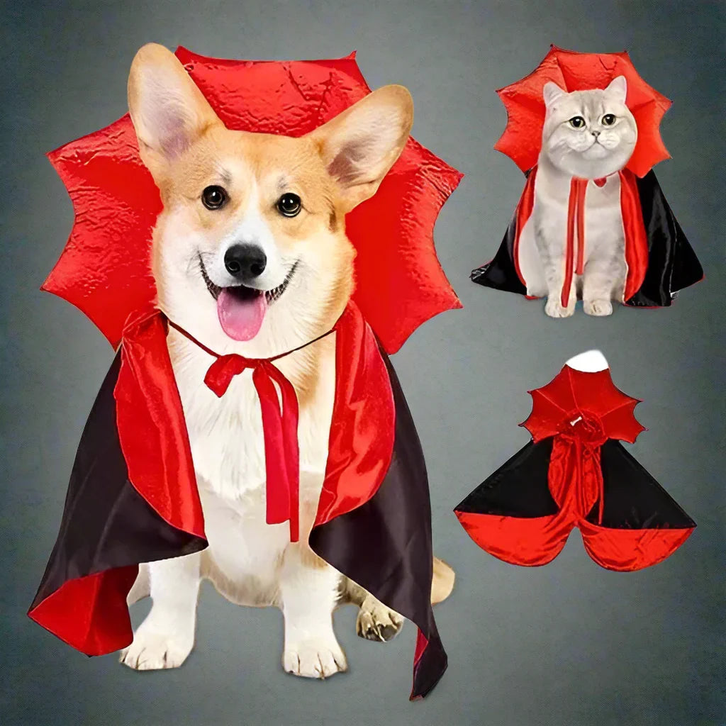 Halloween Vampire Cape Dog Costume