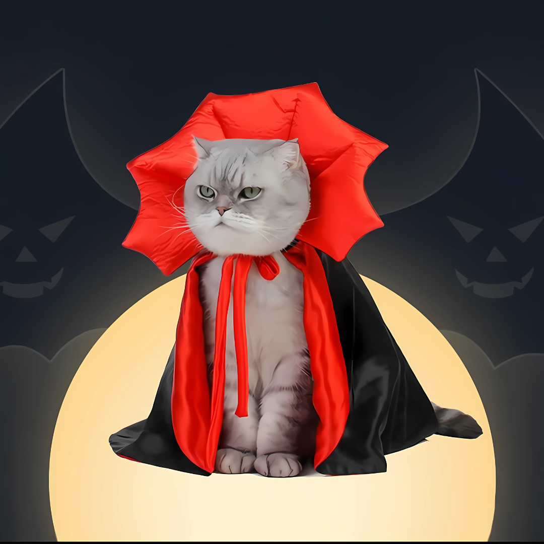 Halloween Vampire Cape Pet Costume