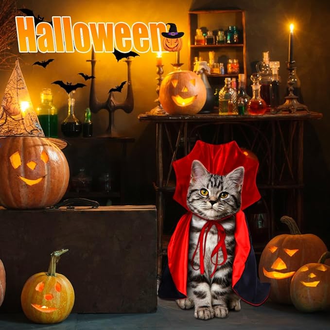 Halloween Vampire Cape Pet Costume