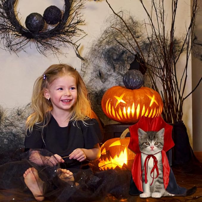 Halloween Vampire Cape Pet Costume