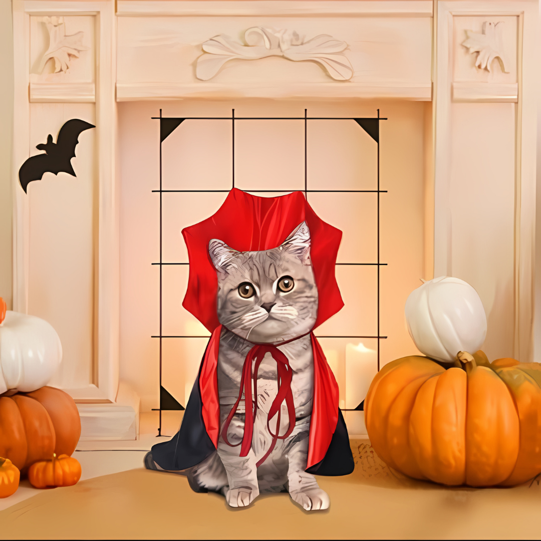 Halloween Vampire Cape Pet Costume