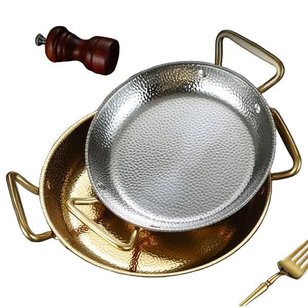 Hammered Stainless Steel Cooking Pot – Perfect for Frying, Sauces & More