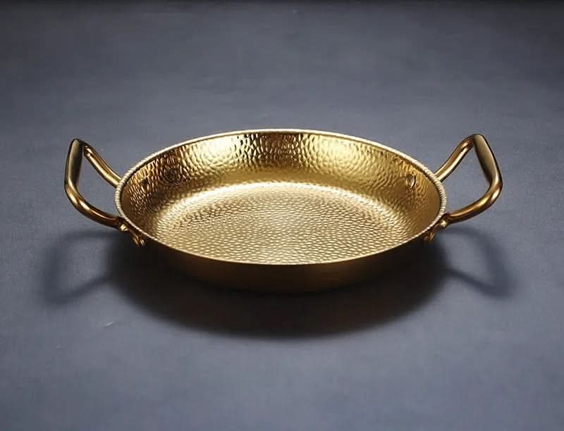 Hammered Stainless Steel Cooking Pot – Perfect for Frying, Sauces & More