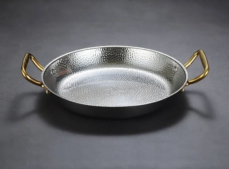 Hammered Stainless Steel Cooking Pot – Perfect for Frying, Sauces & More