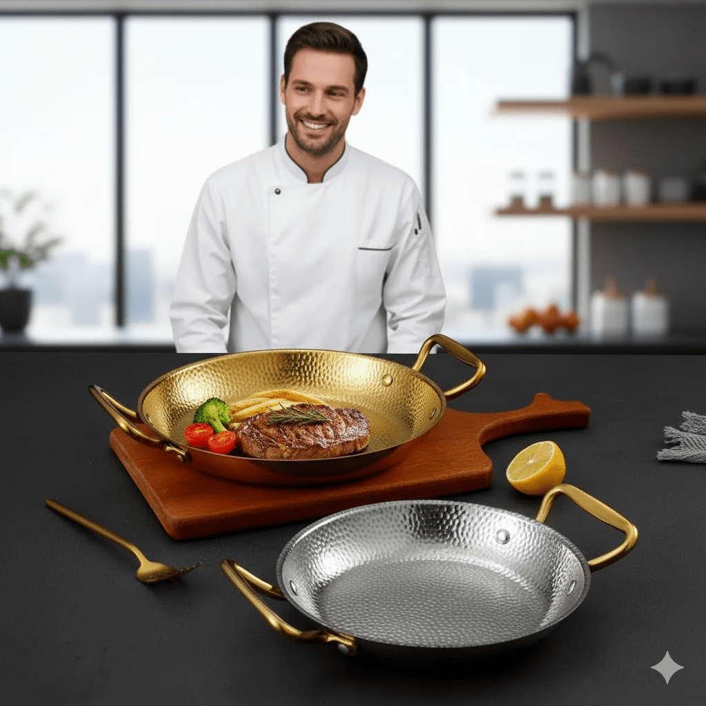 Hammered Stainless Steel Pot – Professional Cookware for Sauces, Roasts & Everyday Cooking