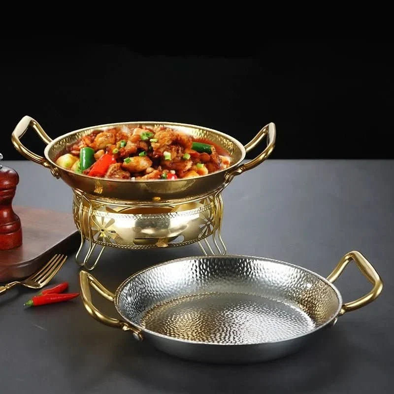 Hammered Stainless Steel Pot – Professional Cookware for Sauces, Roasts & Everyday Cooking