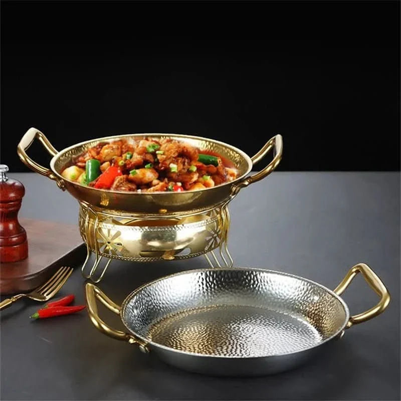 Hammered Stainless Steel Pot – Professional Cookware for Sauces, Roasts & Everyday Cooking