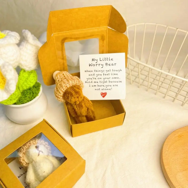 Handmade Mini Comfort Bear in Gift Box