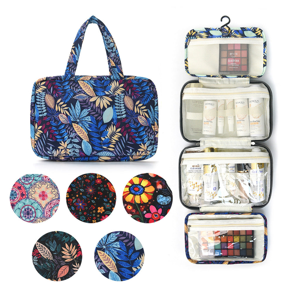 Hanging Cosmetic Organizer with Floral Design