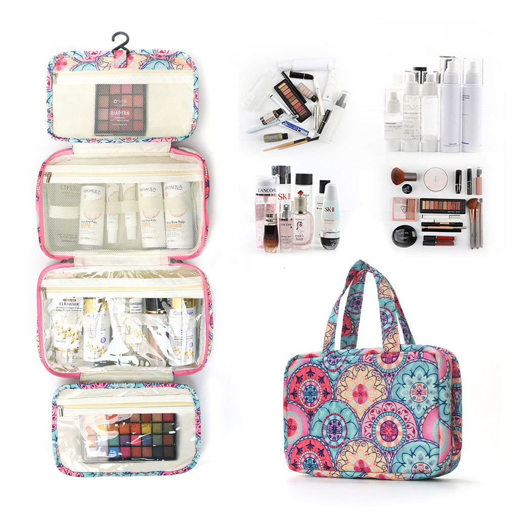 Hanging Cosmetic Organizer with Floral Design