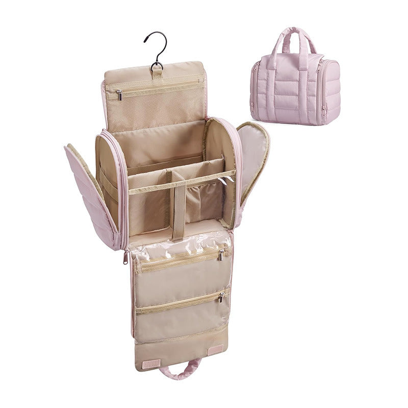 Hanging Cosmetic Organizer with Removable Hook