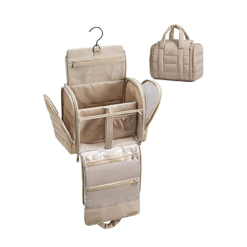 Hanging Cosmetic Organizer with Removable Hook
