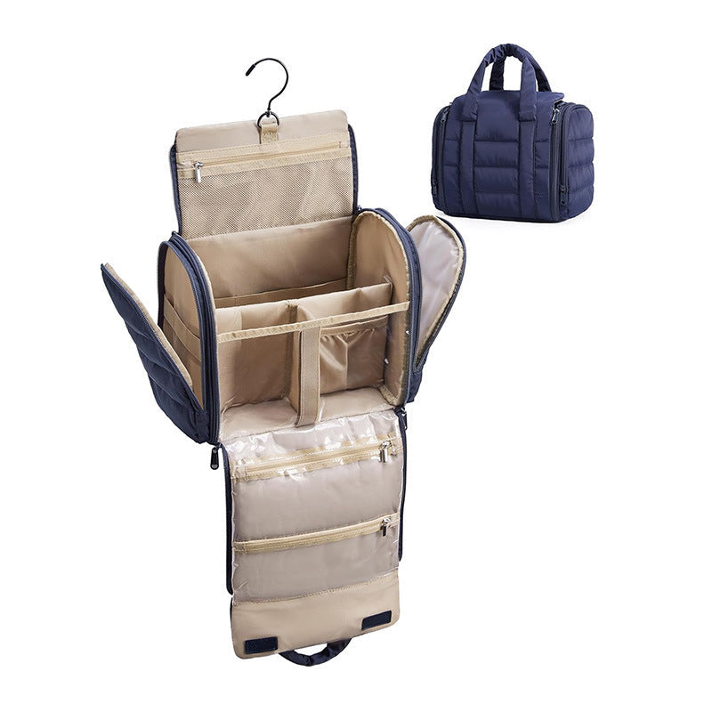 Hanging Cosmetic Organizer with Removable Hook