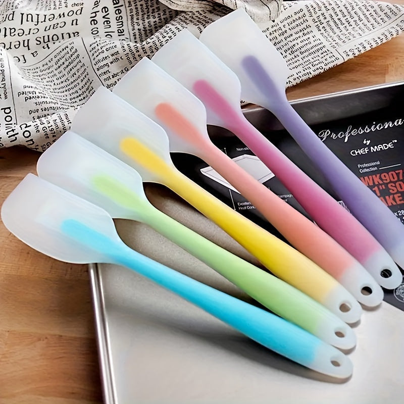 Heat-Resistant Silicone Spatula with Ergonomic Handle for Baking and Cooking