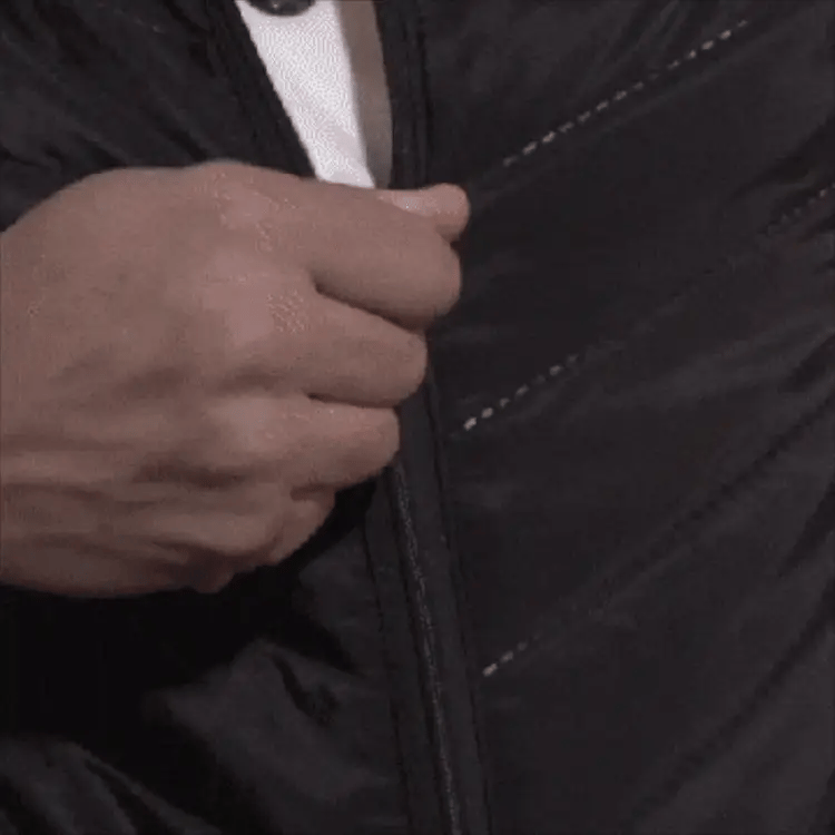 Heated Gilet Unisex with 3 Heat Levels on Back, Abdomen and Neck, Powered by USB Power Bank, Polyester with Thermal Lini