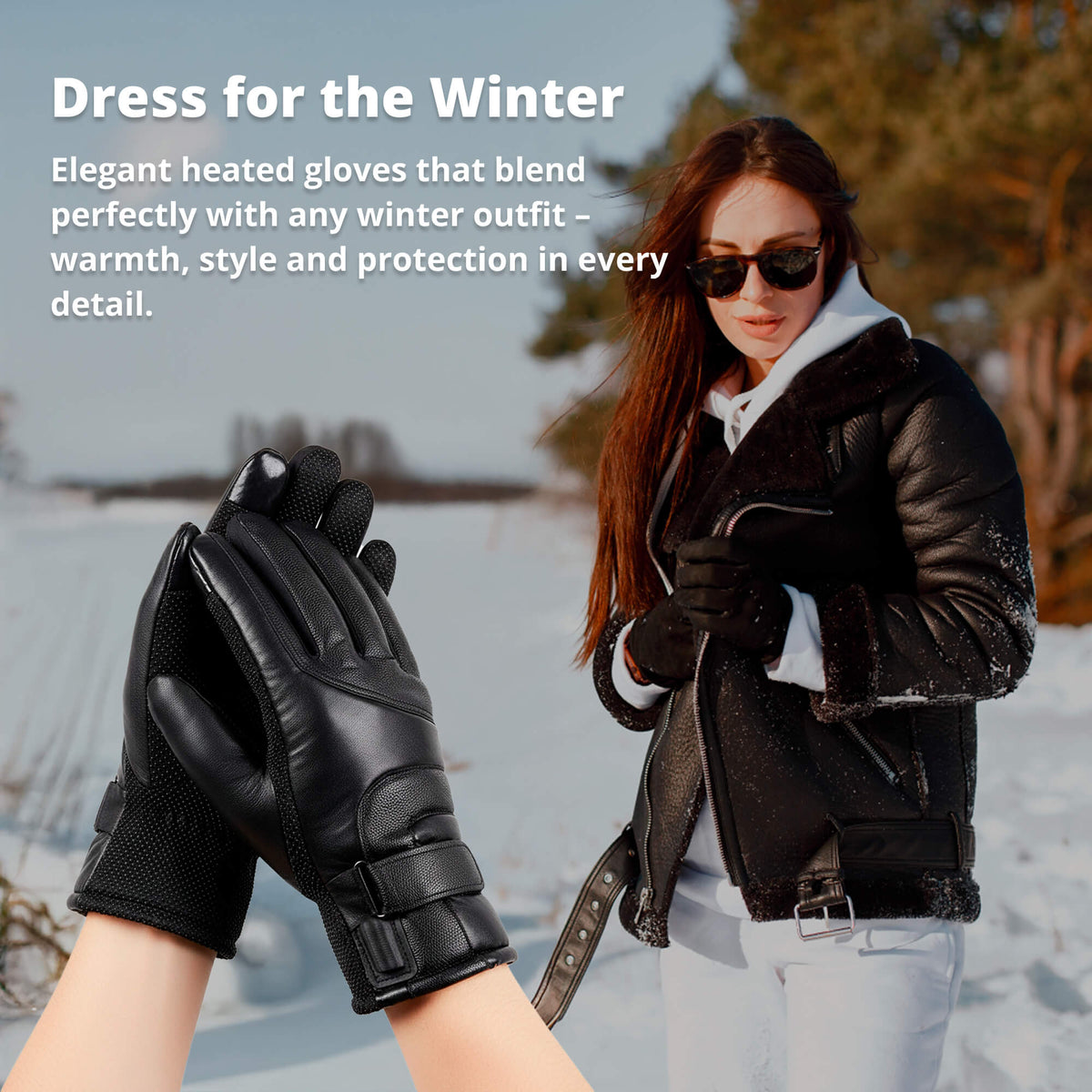 Heated Gloves for Women – Thermal Waterproof Winter Gloves with Touchscreen & USB Rechargeable