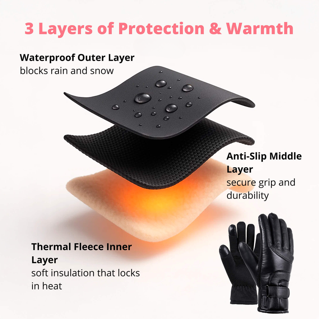 Heated Gloves for Women – Thermal Waterproof Winter Gloves with Touchscreen & USB Rechargeable