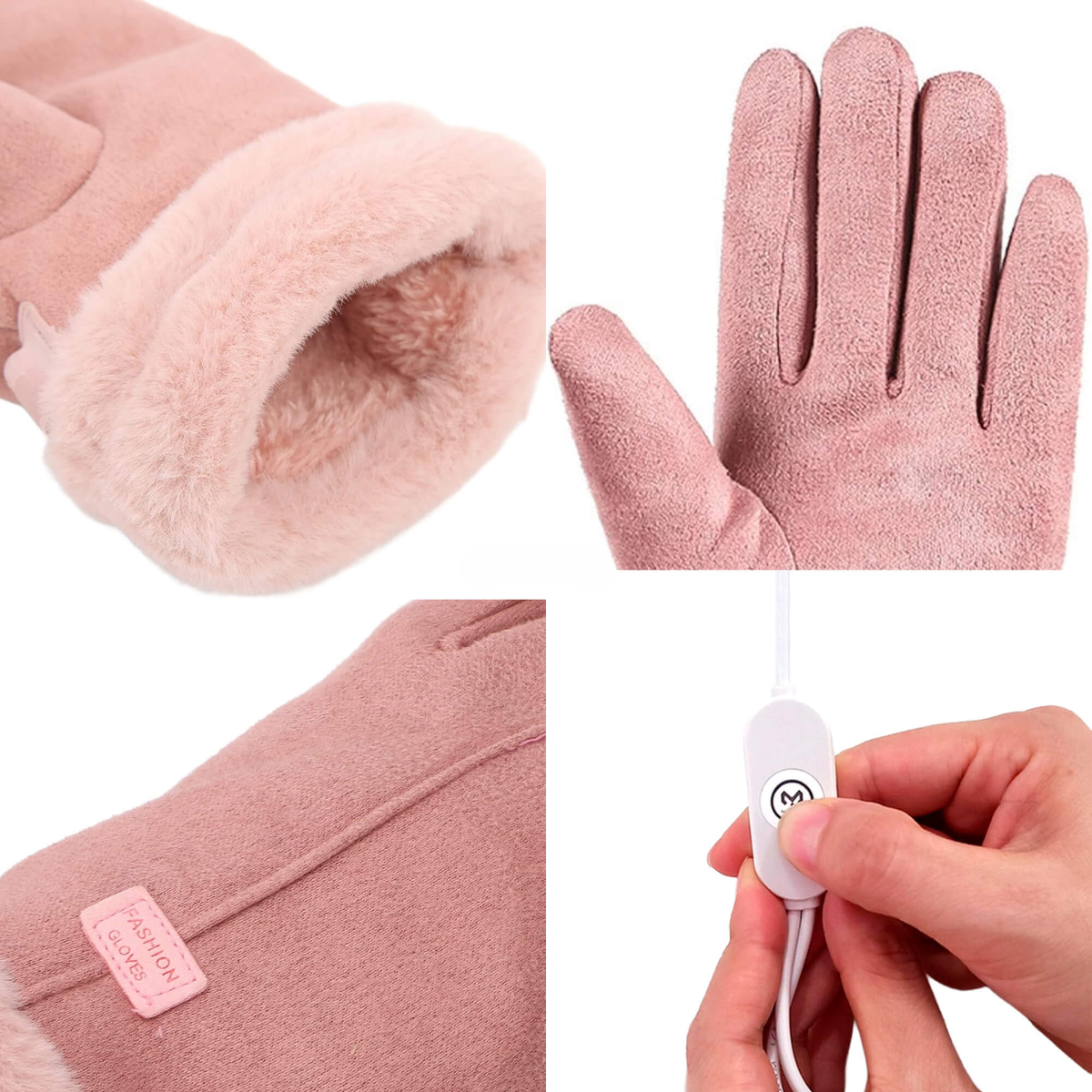 Heated Gloves for Women – Thermal Waterproof Winter Gloves with Touchscreen & USB Rechargeable