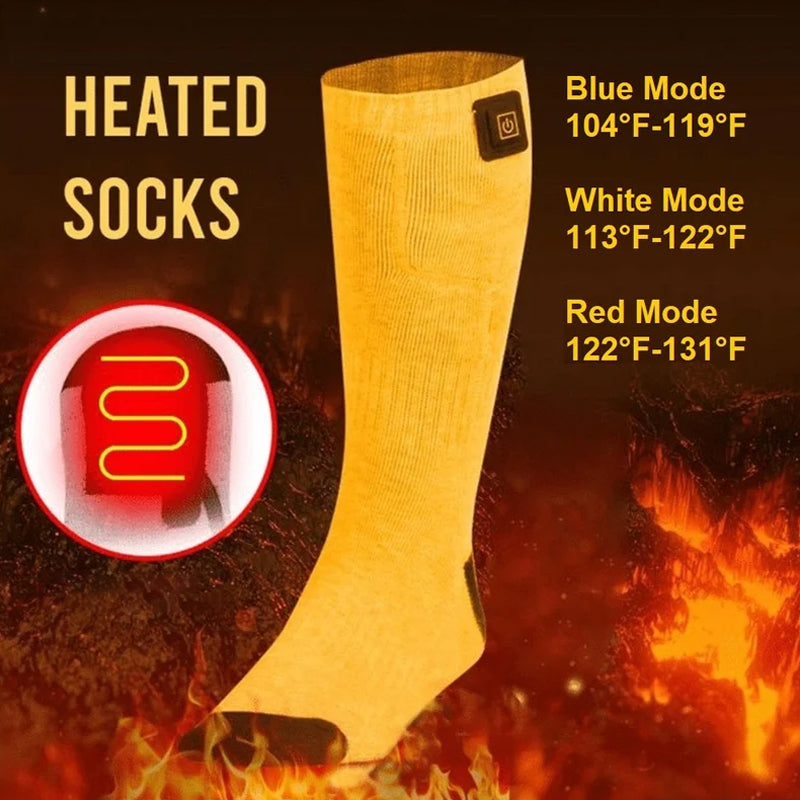 Heated Socks with Adjustable Temperature Control