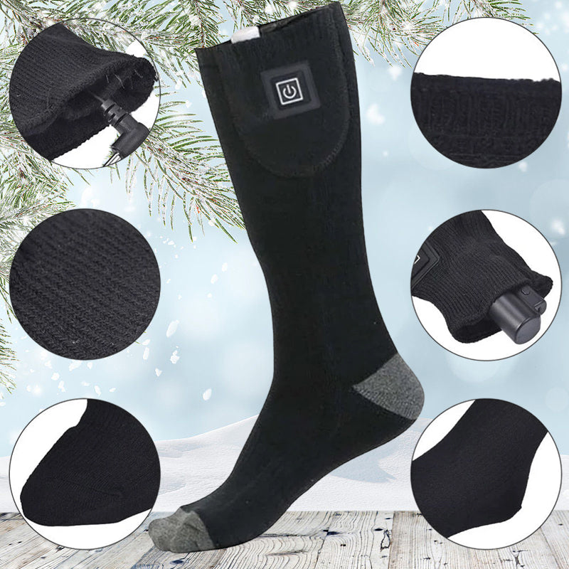 Heated Socks with Adjustable Temperature Control
