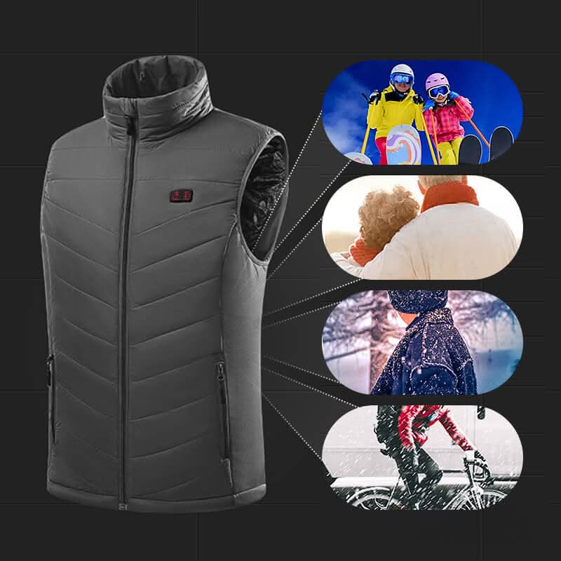 Heated Vest with 13 Heating Zones for Cold Days