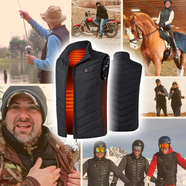 Heated Vest with 3 Temperature Zones