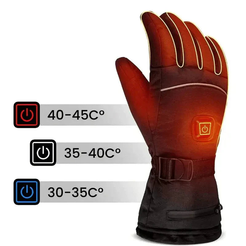Heated Winter Gloves – Waterproof, Touchscreen, Insulated for Men & Women