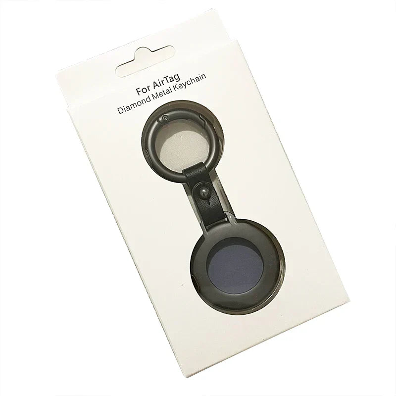 High-Quality Leather Metal Pendant Protective Case for Apple Airtags