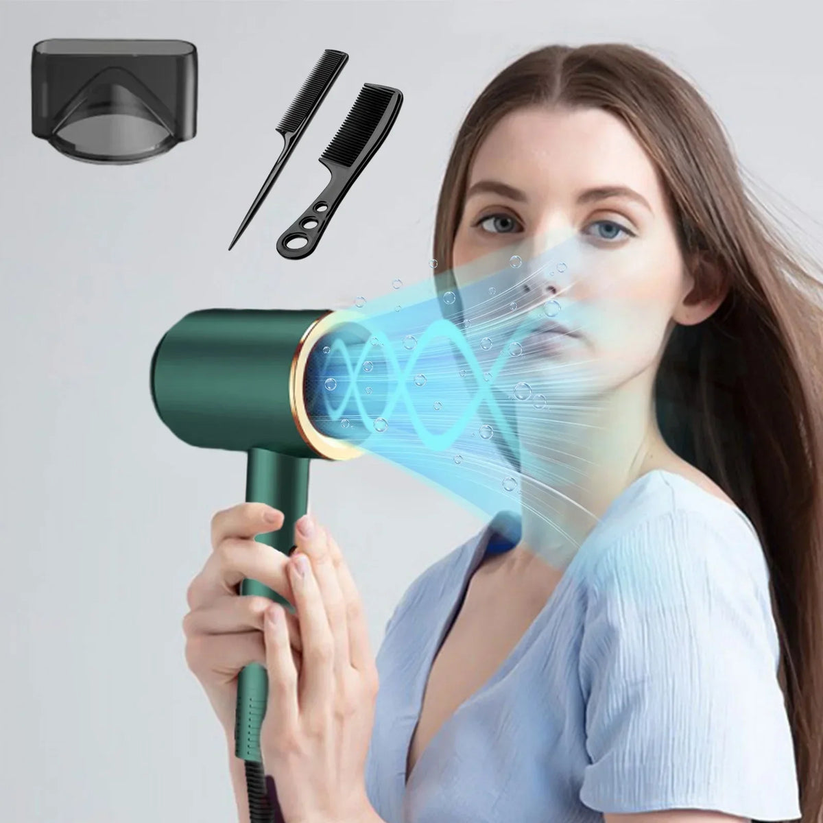 High-Speed Quiet Hair Dryer Brush