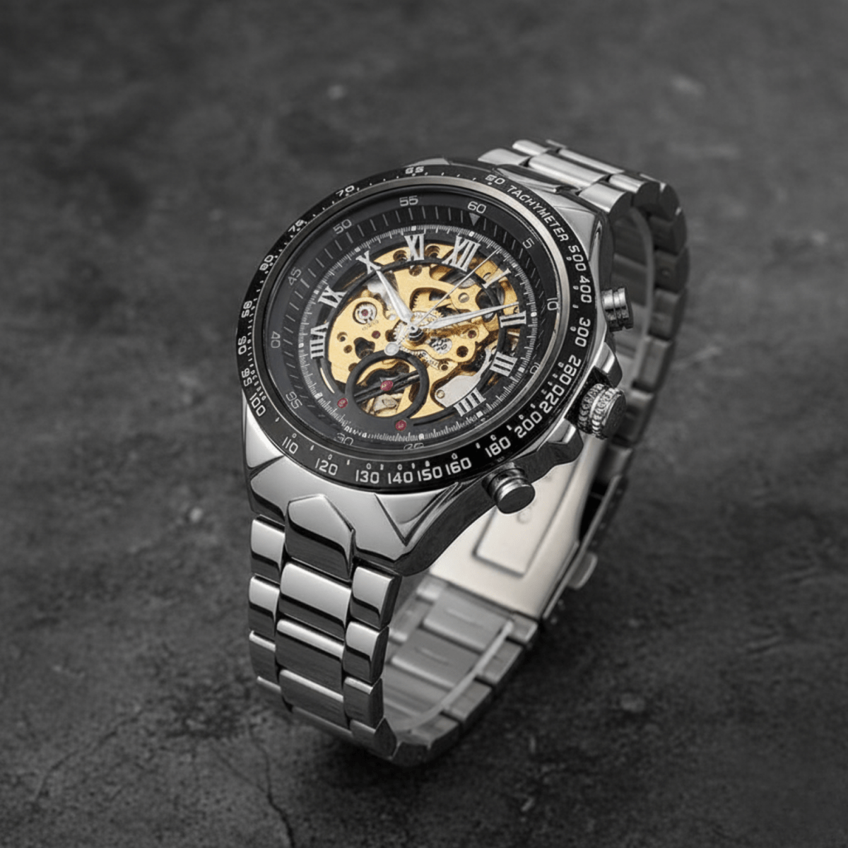 Horizon Luxurious Mechanical Watch with Golden Shine
