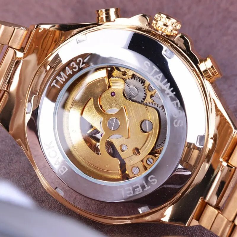 Horizon Luxurious Mechanical Watch with Golden Shine