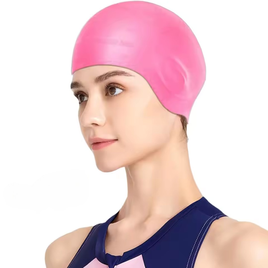 HydroFit – Silicone Swim Cap with Ear Protection