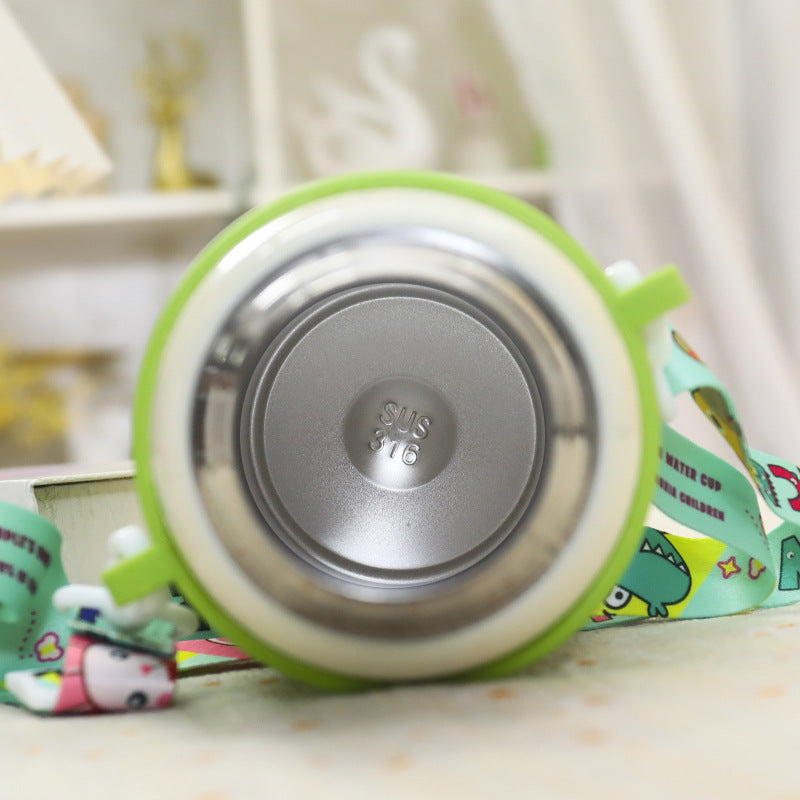 Insulated Water Bottle with Cute Frog Design