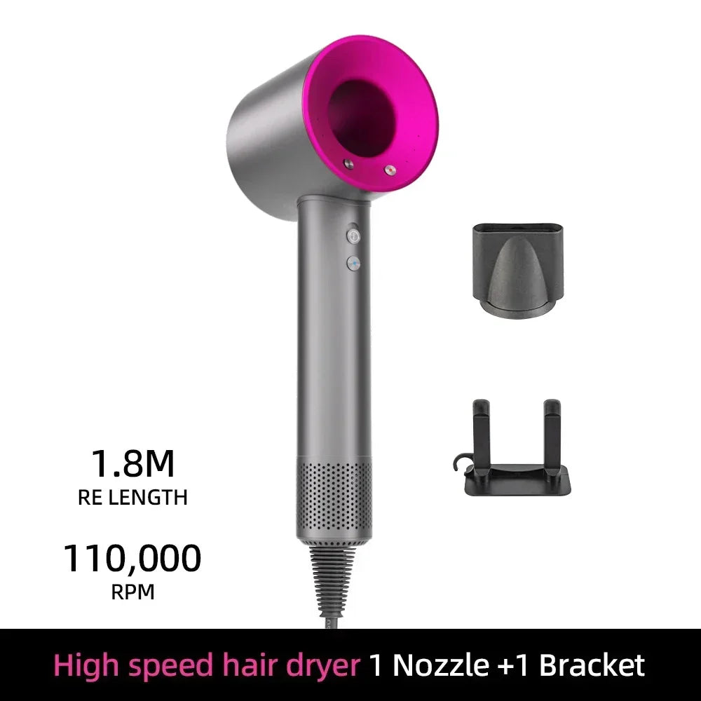 Ionic Hair Dryer with 200 Million Negative Ions and Smart Temperature Control