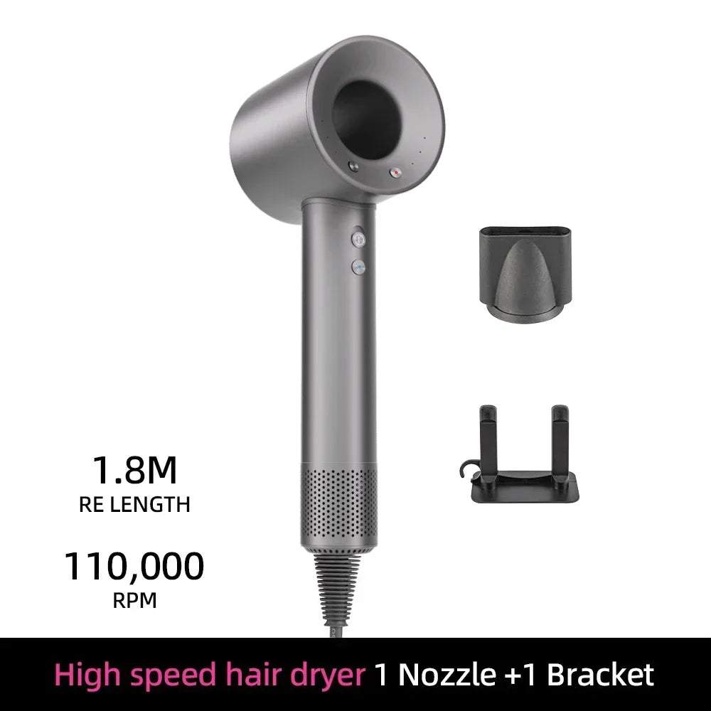 Ionic Hair Dryer with 200 Million Negative Ions and Smart Temperature Control